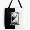 Unus Annus Hourglass Black And White Design Tote Bag Official Unus Annus Merch