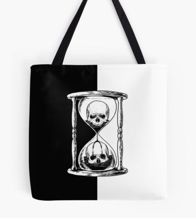 Unus Annus Hourglass Black And White Design Tote Bag Official Unus Annus Merch