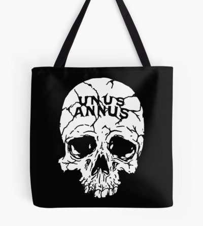 Unus Annus Skull White Tote Bag Official Unus Annus Merch