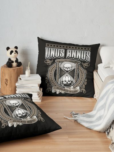 Unus Annus Logo Throw Pillow Official Unus Annus Merch