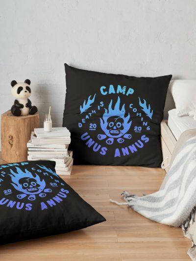 Unus Annus Camp Throw Pillow Official Unus Annus Merch