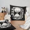 Unus Annus Skull Throw Pillow Official Unus Annus Merch