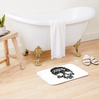 Unus Annus Skull Black Bath Mat Official Unus Annus Merch