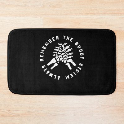 Unus Annus Merch Unus Annus Camp Unus Staff Black Love White Trending Bath Mat Official Unus Annus Merch