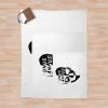 Unus Annus Skull Black Throw Blanket Official Unus Annus Merch