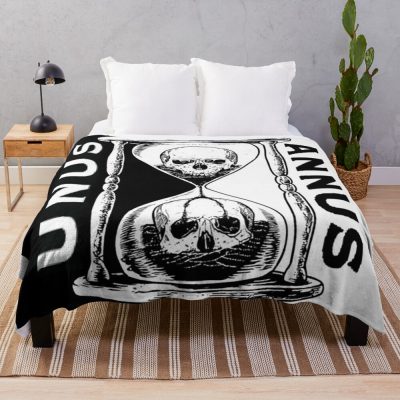 Unus Annus Memento Mori Throw Blanket Official Unus Annus Merch