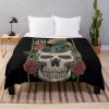 Unus Annus Skull And Music Throw Blanket Official Unus Annus Merch