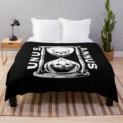 Unus Annus Skull Throw Blanket Official Unus Annus Merch