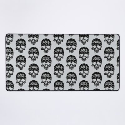 Unus Annus Skull Black Mouse Pad Official Unus Annus Merch