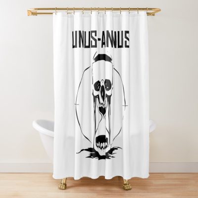 Unus Annus Hourglass Skull Classic Retro Shower Curtain Official Unus Annus Merch