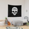 Unus Annus Skull White Tapestry Official Unus Annus Merch