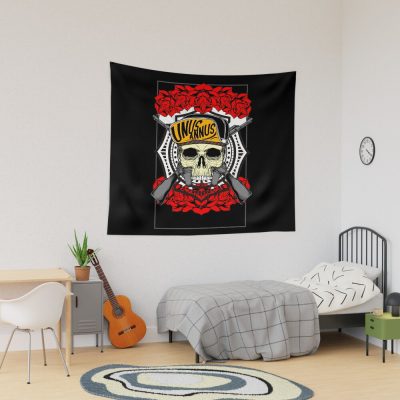 Unus Annus Skull And Roses Tapestry Official Unus Annus Merch