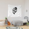 Unus Annus Skull Black Tapestry Official Unus Annus Merch